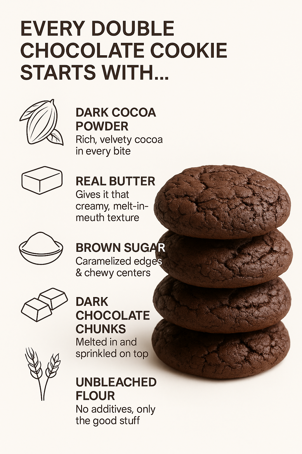 Double Chocolate Cookies