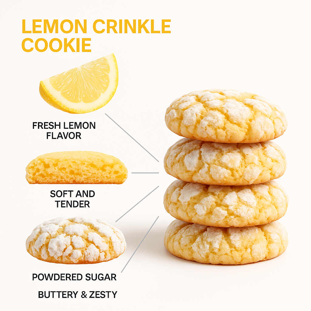 Lemon Crinkle Cookies