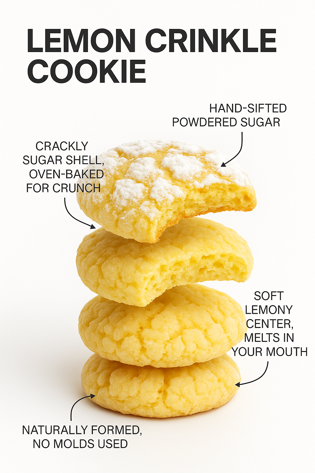 Lemon Crinkle Cookies