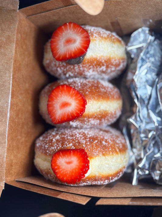 Bomboloni (Soft Italian Doughnuts) Pack of 4